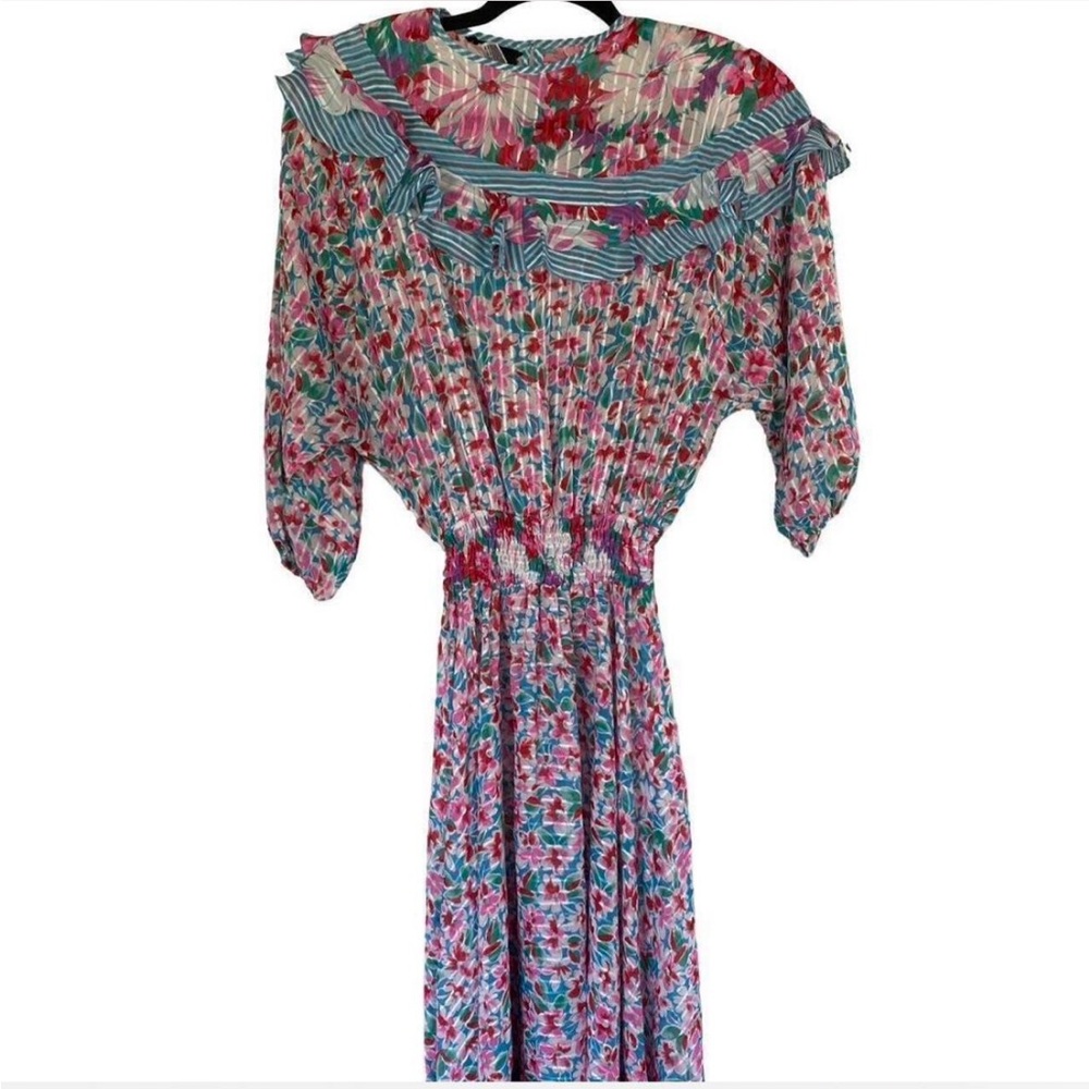 Vintage Diane Freis Floral Dress